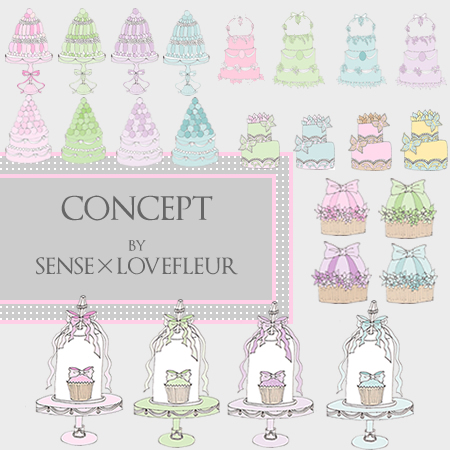 SENSE×LoveFleur　Sweets転写紙